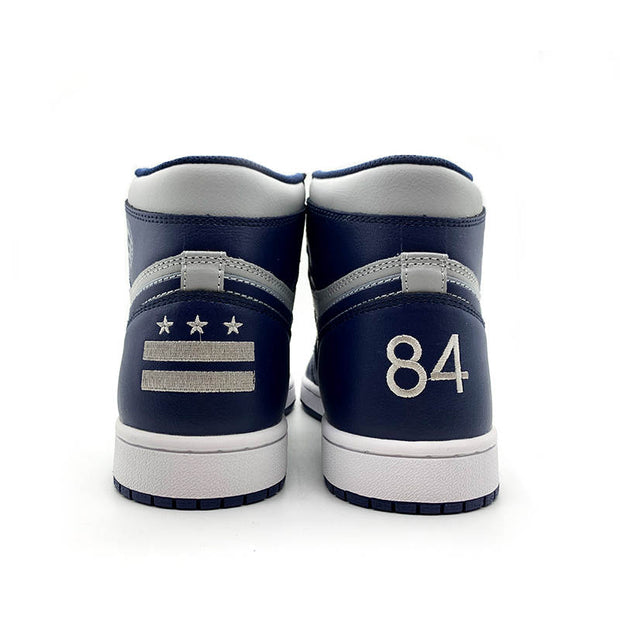 Georgetown "84" Championship Edition (Grey and Blue) Custom JGJ Sneakers